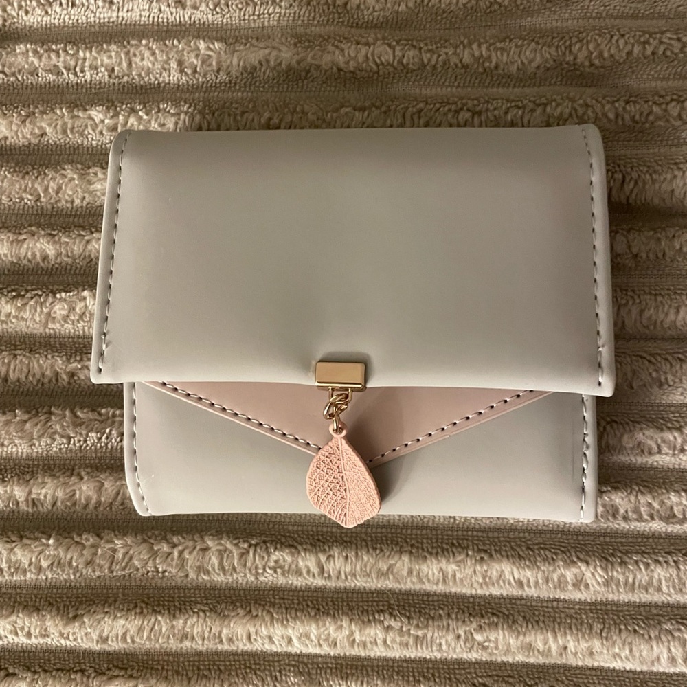 Light Gray and Pink Wallet NWOT